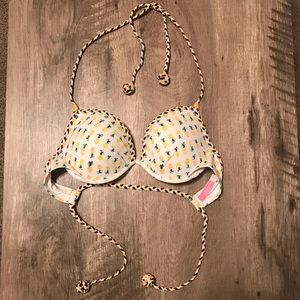 Victoria Secret Pineapple Underwire Bikini Top